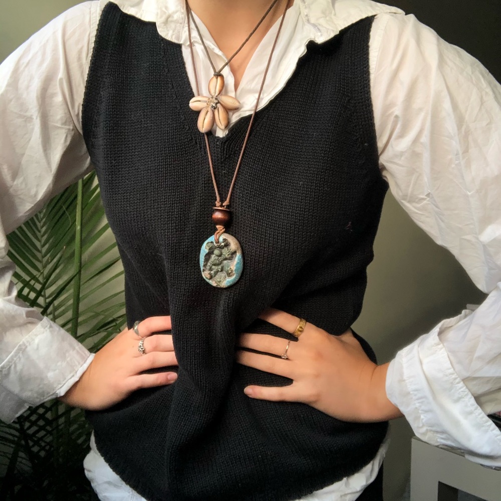 Ann Taylor Black Sweater Vest